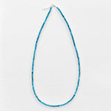 Tiny Round Ombre Dark Teal Apatite Strand