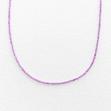 Tiny Round Pink Topaz Strand