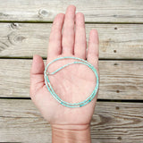 Tiny Round Ombre Amazonite Strand
