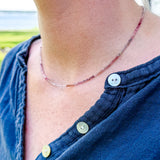 Tiny Round Ombre Spinel Strand