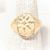 Gratitude Star Signet Ring