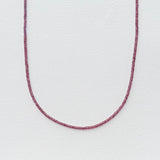 Small Pink Garnet Strand