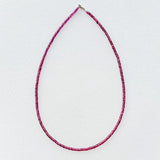 Small Pink Garnet Strand