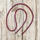 Small Pink Garnet Strand