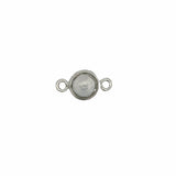 Small Round Channel Set Clear Quartz Connector