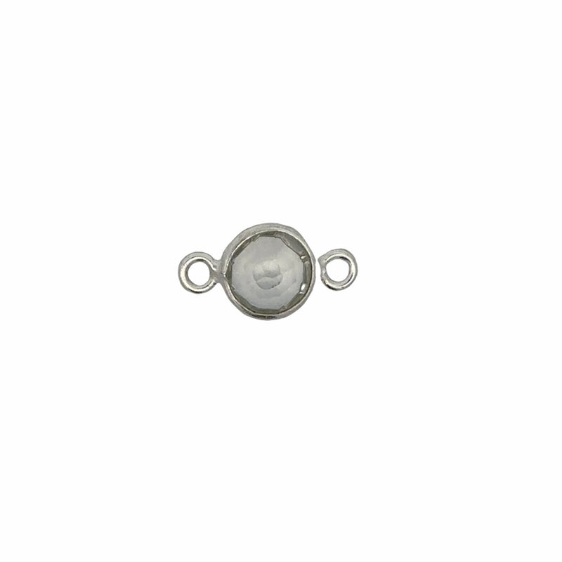Small Round Channel Set Clear Quartz Connector