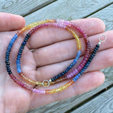 Small Ombre Sunset Sapphire Strand
