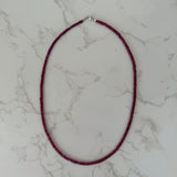 Small Pink Garnet Strand