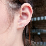 Tiny Cleat Stud Earrings
