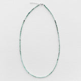 Tiny Round Light Green Ombre Emerald Strand