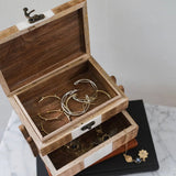 Indukala Crescent Moon Tiered Jewelry Box