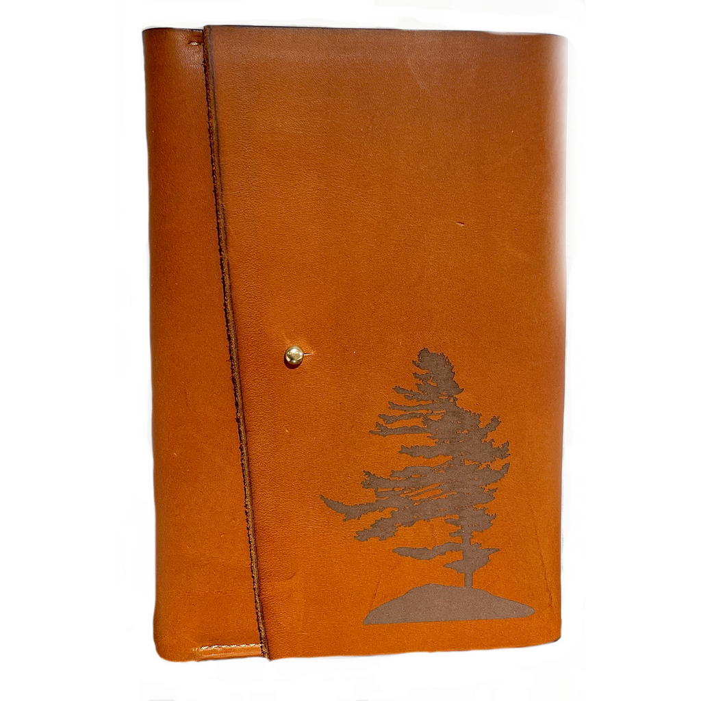 Windswept Pine Leather Journal – The Golden Cleat