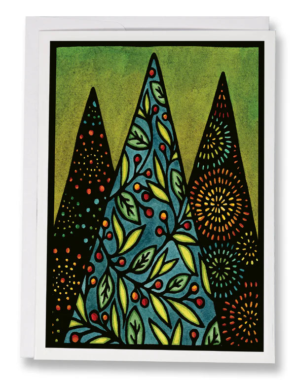 Greeting Card Christmas Trees