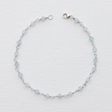 Aquamarine Chain Bracelet