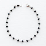 Black Spinel Chain Bracelet