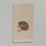 Tea Towel (Hedgehog with Mushrooms)