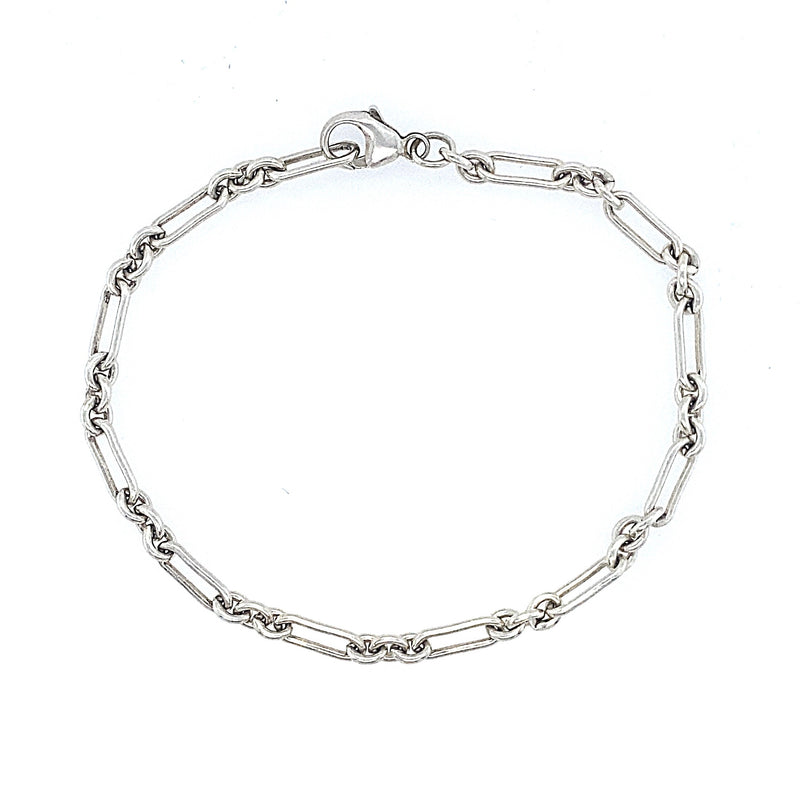 WOWORAMA Bracciale A Catena Bicolore Oro E Argento - Unisex A Doppio Strato Con Chiusura A Moschettone