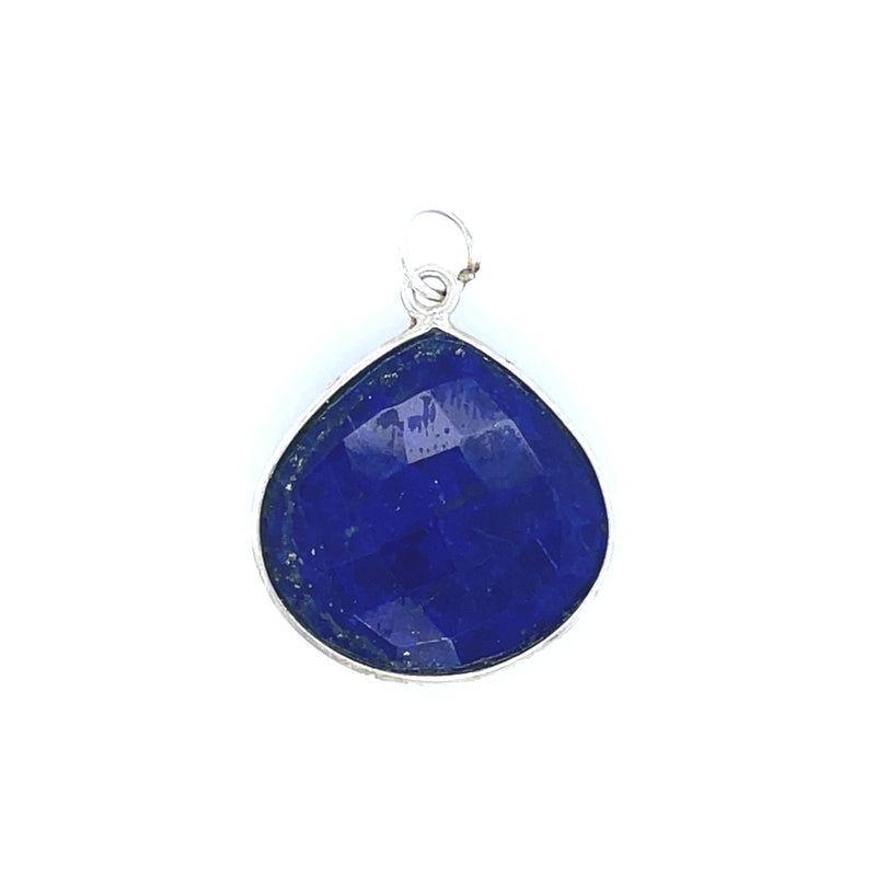 Large Channel Set Heart Shape Pendant