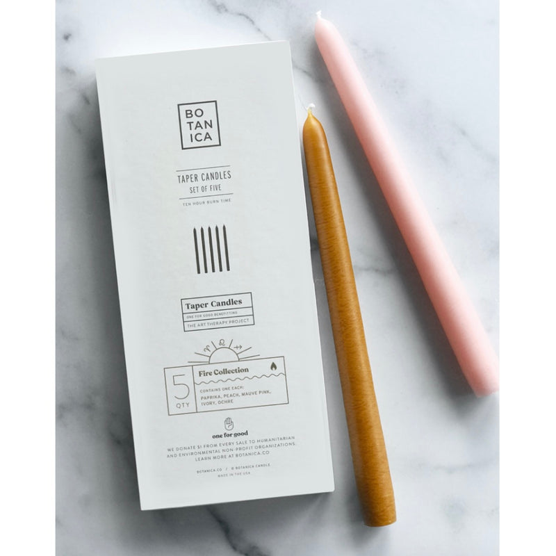 Fire Sign Tapered Candles