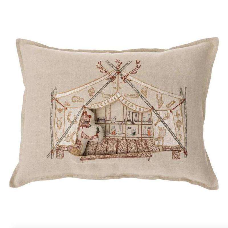 Pocket Pillow (Bear Apothecary Tent)