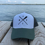 Boat Hook and Paddle Mesh Back Trucker Hat