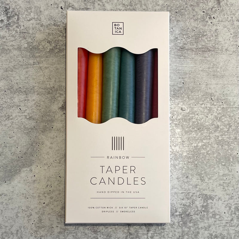 Rainbow Tapered Candles