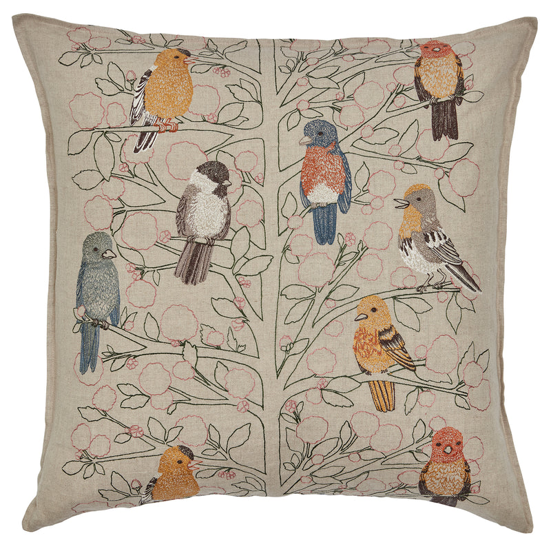Throw Pillow (Songbirds Tree)