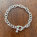 Chunky Cable Chain Bracelet with Shackle Clasp