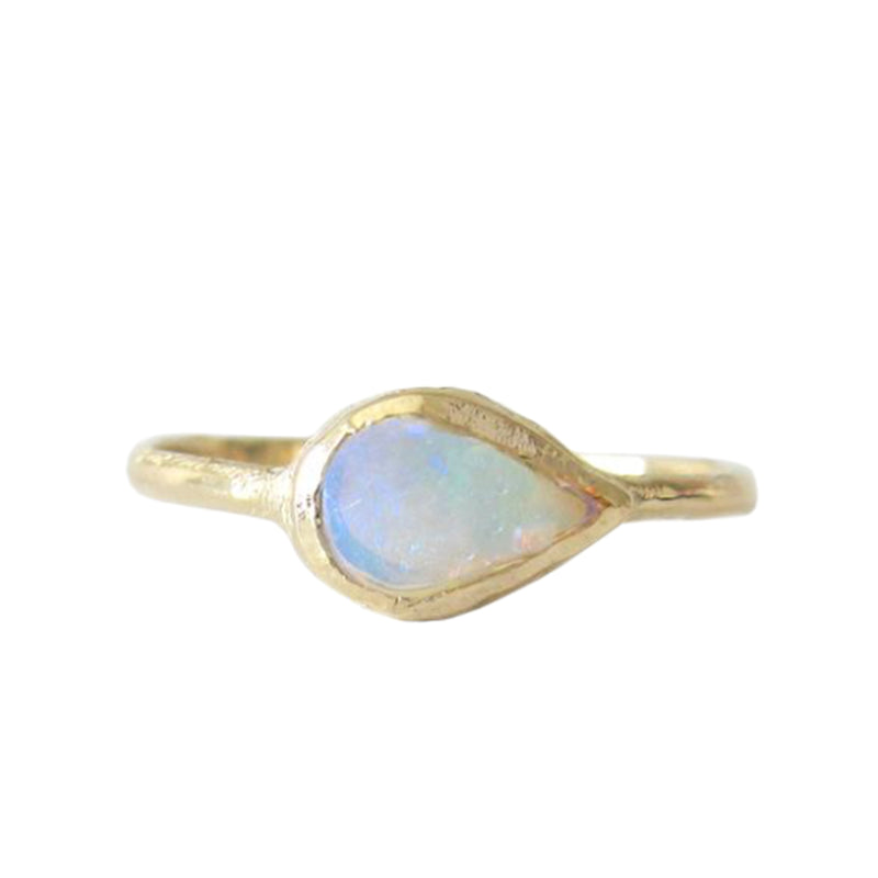 Compass Opal Ring in 14K Yellow Gold