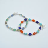 Oval Beaded Gemstone Bracelet