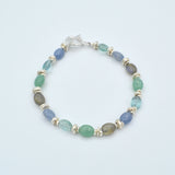 Oval Beaded Gemstone Bracelet