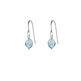 Single Drop Gemstone Earrings (Oval Shape)