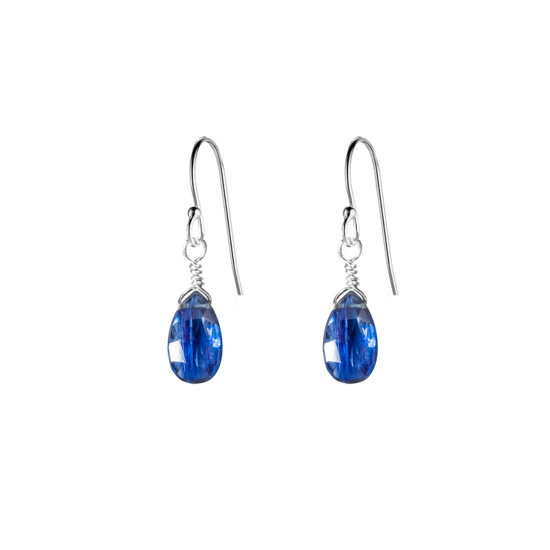 Single Drop Gemstone Earrings (Pear Shape)