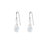 Single Drop Gemstone Earrings (Pear Shape)