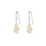 Single Drop Gemstone Earrings (Pear Shape)