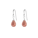 Single Drop Gemstone Earrings (Pear Shape)