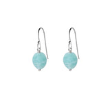 Single Drop Gemstone Earrings (Oval Shape)
