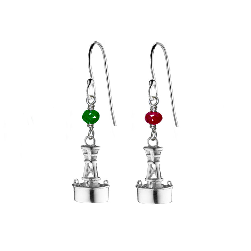 Small Channel Marker Port & Starboard Earrings