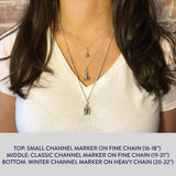 Winter Channel Marker Necklace