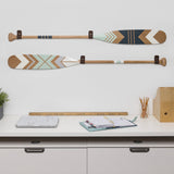 Hand Painted Paddle Leather Hanger (Horizontal)