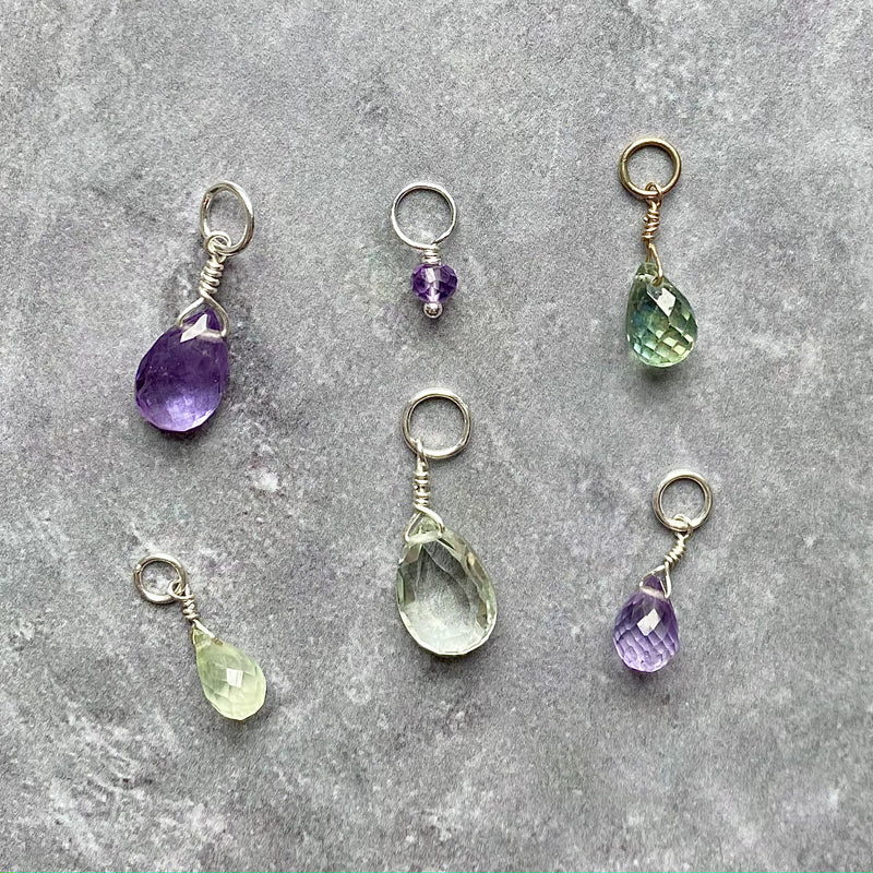 February Birthstone Charms