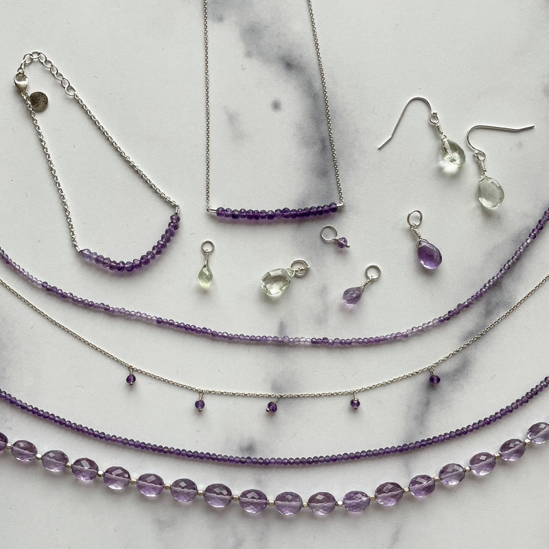 February Birthstone Charms