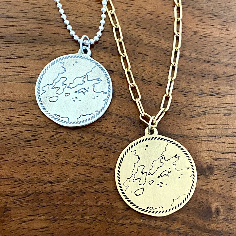 Friendship Islands Chart Necklace