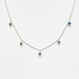 Gray Pearl Multidrop Necklace