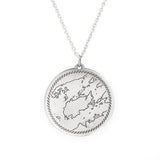 Grindstone Island Chart Necklace