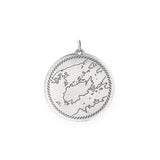 Grindstone Island Chart Pendant