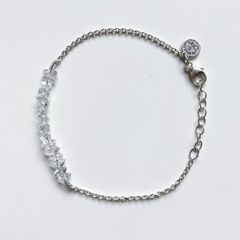 Herkimer Diamond Bar Bracelet