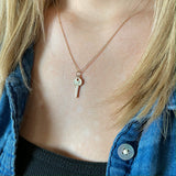 Cottage Key Necklace