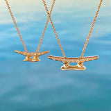 Large Cleat Necklace with Diamonds
