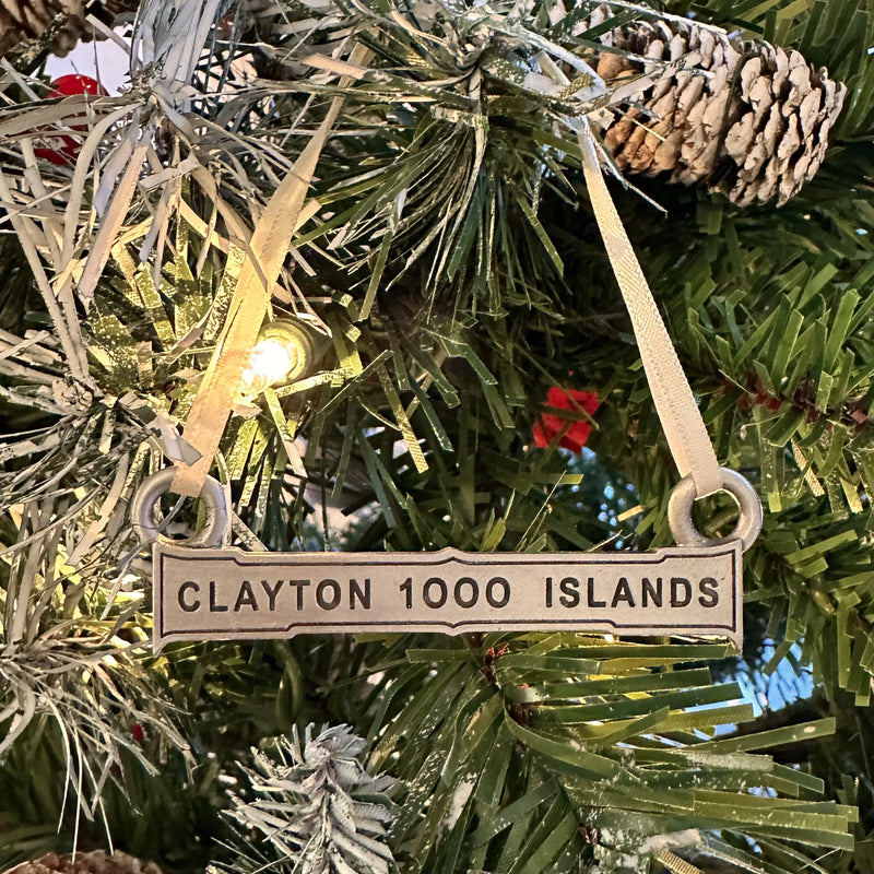 Clayton 1000 Islands Pewter Ornament